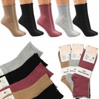 Женские хлопковые дышащие носки без пуговиц