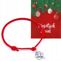 BRANSOLETKA PREZENT NA ŚWIĘTA DZIEWCZYNKA ZESTAW ŚWIĄTECZNY POD CHOINKĘ
