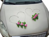 DS4 / N свадебное украшение автомобиля сердца с розами