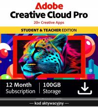 Oprogramowanie Adobe Creative Cloud ESD 1 PC 12 miesięcy polska