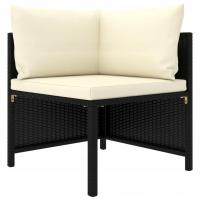 Narożna sofa modułowa z poduszką, polirattan, c