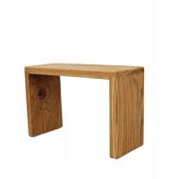 Podnóżek toaletowy z litego drewna, stołek dębowy łazienkowy, lite drewno