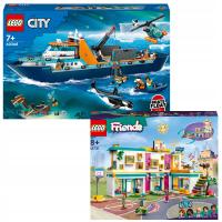 LEGO City 60368 Łódź Badacza Arktyki 41731 Międzynarodowa szkoła w Heartlak