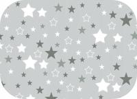 Prześcieradło Flanelowe 160x100 Bez Gumki Gwiazdka Sz/Sz Szymex