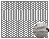 BLACHA PERFOROWANA 1000 x 2000 OCYNKOWANA OCYNK GR. 1 mm Rv 5-8 KOŁA 5 mm