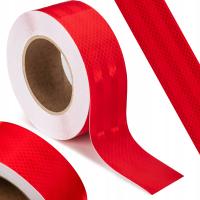 Taśma odblaskowa samoprzylepna konturowa czerwona