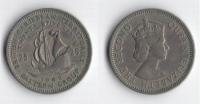 KARAIBY BRYTYJSKIE 1962 25 CENTS