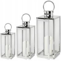 Фонари фонарики фонари подсвечник снитч 3шт 63-49-38 см серебро XXL