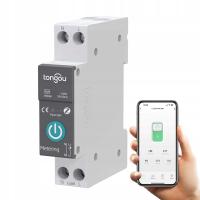 Реле ZigBee 16A с измерением тока DIN-рейка Tuya Smart Home Assistant