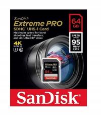 SanDisk SDXC 64GB Extreme Pro UHS-I U3 V30 95MB/s