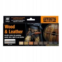 Zestaw farb Vallejo 70.182 Wood & Leather