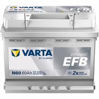 Akumulator 60Ah 640A 12V Varta Dynamic EFB N60