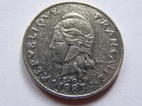 НОВАЯ КАЛЕДОНИЯ 20 ФРАНКОВ 1983 ГОД !!!!!!!!!!! 0174