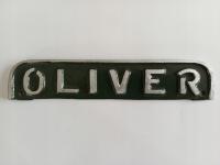 Szyld zabytkowej maszyny do pisania Oliver 3 + gratis instrukcja