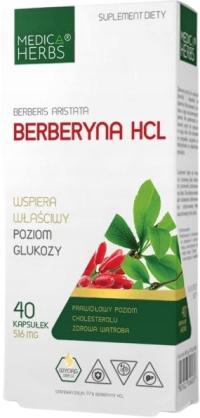 MEDICA HERBS берберин HCL 516 мг 40 капсул потеря веса метаболизм аппетит