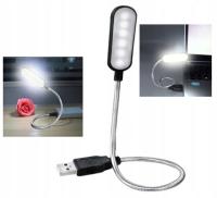 LAMPKA LED USB ELASTYCZNA DO LAPTOPA MOCNA PODRÓŻNA