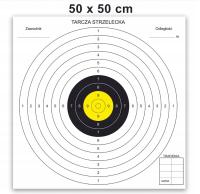 Бумажный щит для стрельбы 50 x 50 см 50 шт.