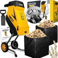 ЭЛЕКТРИЧЕСКИЙ ИЗМЕЛЬЧИТЕЛЬ ВЕТОК 45 ММ МОЩНЫЙ ДВИГАТЕЛЬ 2X БАК 45Л