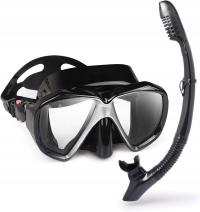 Maska do nurkowania HD 180° EXP VISION | Anty-Fog | Szkło hartowane