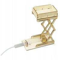 Hydrauliczny podnośnik Model stołu Rzemiosło Nowość Z regulacją wysokości Drewniane DIY