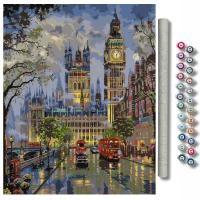 Картина для рисования по номерам без рамки Лондон Биг Бен для подарка ARTNAPI