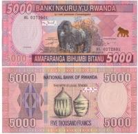 RWANDA 5000 FRANCS 2014 P-41 UNC