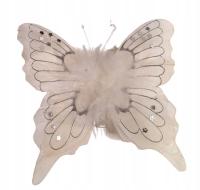 Декоративная бабочка на зажиме 9. 5x10cm Белый