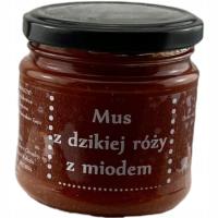 Mus z dzikiej róży z miodem 200 ml NIEPASTERYZOWANY