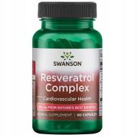 Swanson Resveratrol Complex Antyoksydant 60kaps