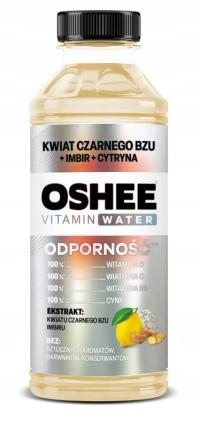 Oshee Vitamin Water o smaku kwiatów czarnego bzu imbiru i cytryny 555 ml