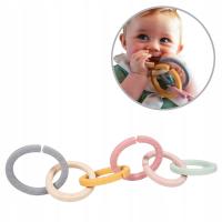 Gryzak silikonowy KÓŁKA dla NIEMOWLĄT Ząbkowanie Sensoryczny Bo Jungle