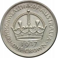 #B11# Australia, Jerzy VI, korona 1937, Koronacja