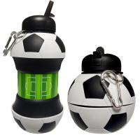 Бутылка для воды футбольная бутылка для воды складной полевой мяч 1000 мл с мундштуком