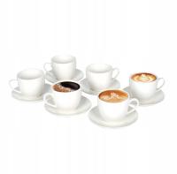 6 x чашка и блюдце набор кофейных чашек 250 мл фарфор LIVELLO