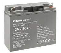 Akumulator Qoltec AGM 12V 20Ah max. 300A