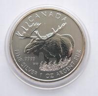 KANADA 5 $ 2012 ŁOŚ UNCJA SREBRO