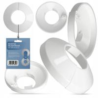 Rozeta ROZETKA MASKUJĄCA Rur 25 mm BIAŁA Maskownica Grzejnika Dzielona WB