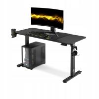 Biurko z Elektryczną Regulacją Wysokości 140cm DIABLO X-TENSIO Czarne
