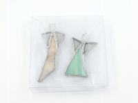 Aniołki witrażowe 2 szt - zestaw 18S