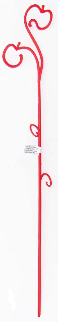 PODPÓRKA DO STORCZYKA TRANSPARENTNA CZERWONA 58CM