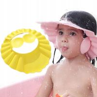 Rondo kąpielowe daszek do mycia głowy dziecka Żółty