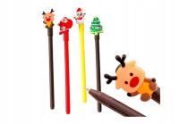 DŁUGOPIS ŻELOWY ŚWIĄTECZNY NA PREZENT ZESTAW 4SZT