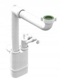 Syfon zlew 1-KOMORA OSZCZĘDZAJĄC MIEJSCE,3X PRZYŁĄCZ AGD 1710PP50S0 GALILEO