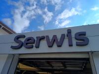 NAPIS SERWIS GRAFITOWY 300X60X10 PODŚWIETLANY