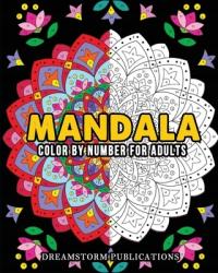 Mandala Color by Number for Adults Dreamstorm