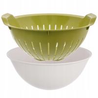 Cedzak KUCHENNY durszlak plastikowy sitko do odcedzania warzyw owoców miska