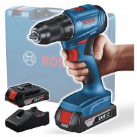 Bosch Professional GSR 185-Li Wiertarko-wkrętarka 18V + 2x 2Ah 06019K3000