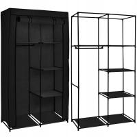 ШКАФ ГАРДЕРОБ ТКАНЬ ТКАНЬ ДЛЯ ОДЕЖДЫ СКЛАДНЫЕ ПОЛКИ ВЕШАЛКА