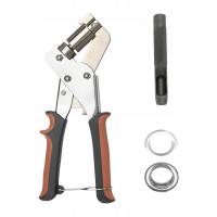 Przelotka Szczypce Oczkowe Zestaw Narzędzi Akcesoria Kaletnicze Srebrne 50szt