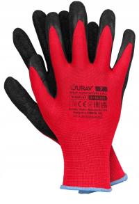 12 par Rękawice rękawiczki robocze czarny LATEKS MOC r. 9